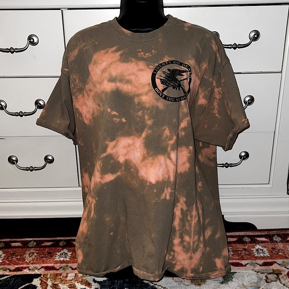Port and Company Other - 3/$10 History of American Defiance Rifle Liberty Or Death Upcycled Tie Dye Tee